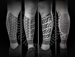 tattoo danny dresden fiebig mistfink dotwork pattern mandala